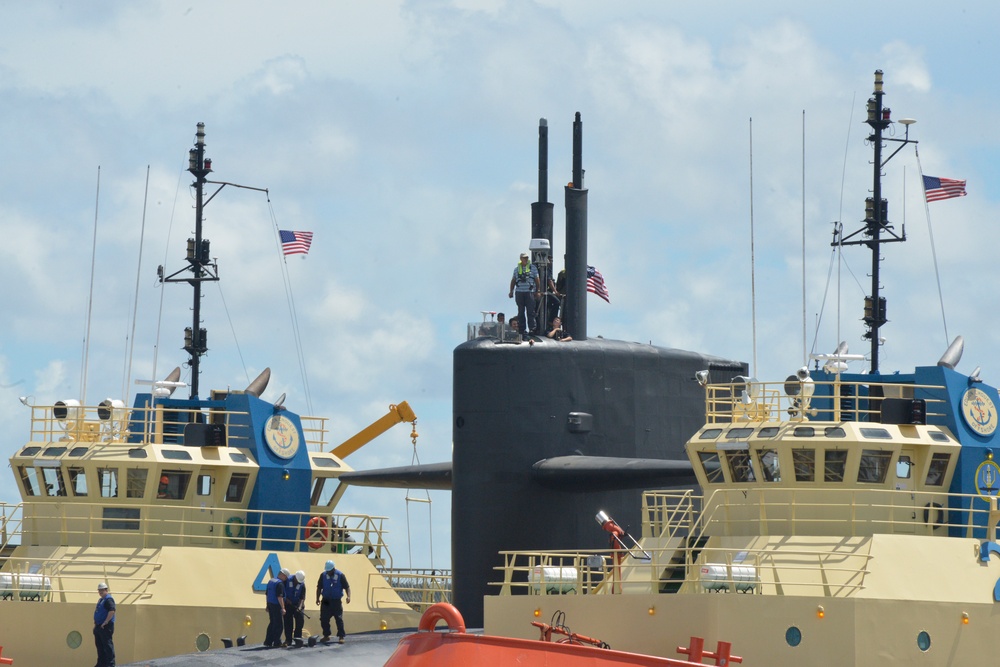 USS Rhode Island Returns from Sea Trials