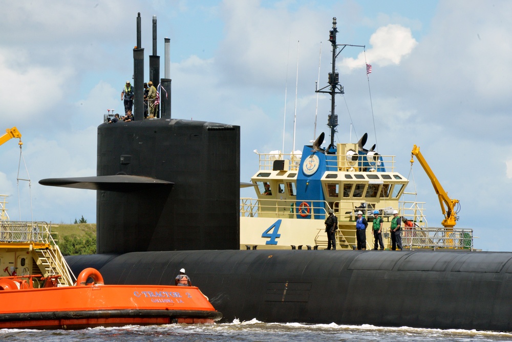 USS Rhode Island Returns from Sea Trials