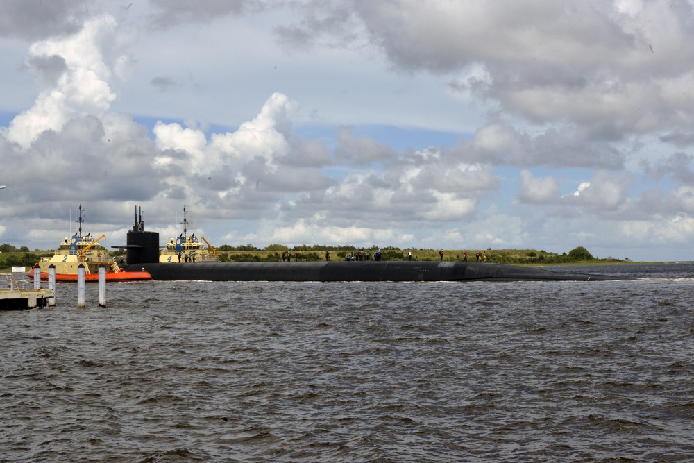 USS Rhode Island Returns from Sea Trials