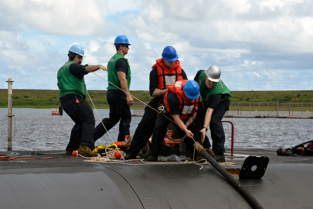 USS Rhode Island Returns from Sea Trials