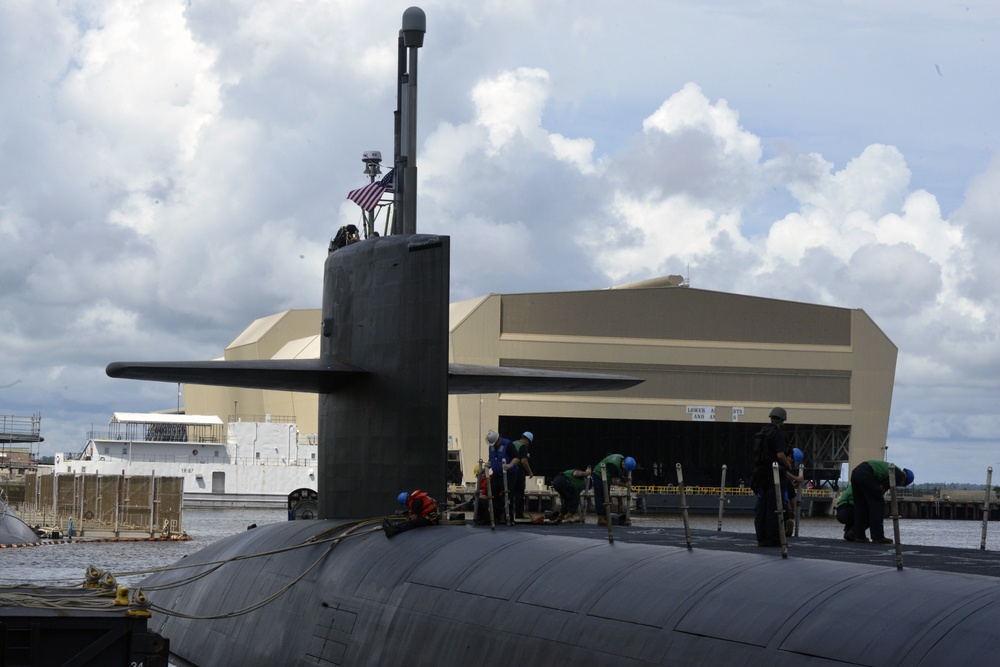 USS Rhode Island Returns from Sea Trials