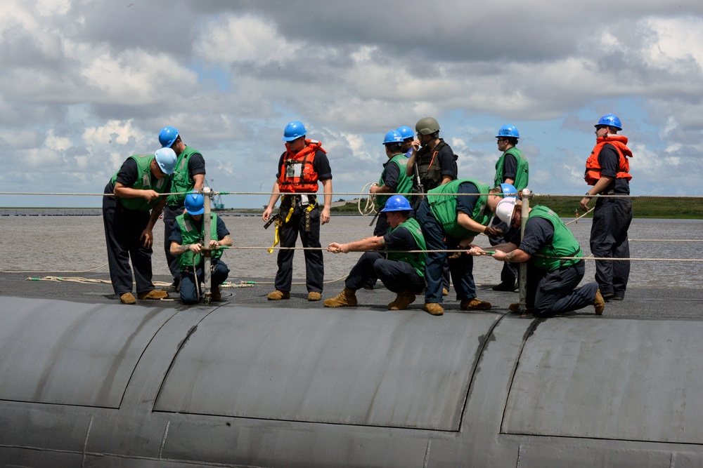 USS Rhode Island Returns from Sea Trials