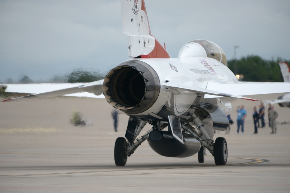 Air show arrivals
