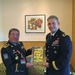 Brig. Gen. Tickner receives gift during exchange with Mongolia Land Forces Command Commanding General