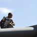 Evacuated aircraft arrive at Scott AFB