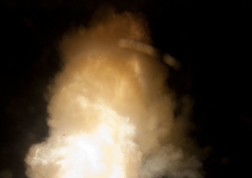 SM-3 Blk IB TU missile launches from the Japan destroyer, JS ATAGO