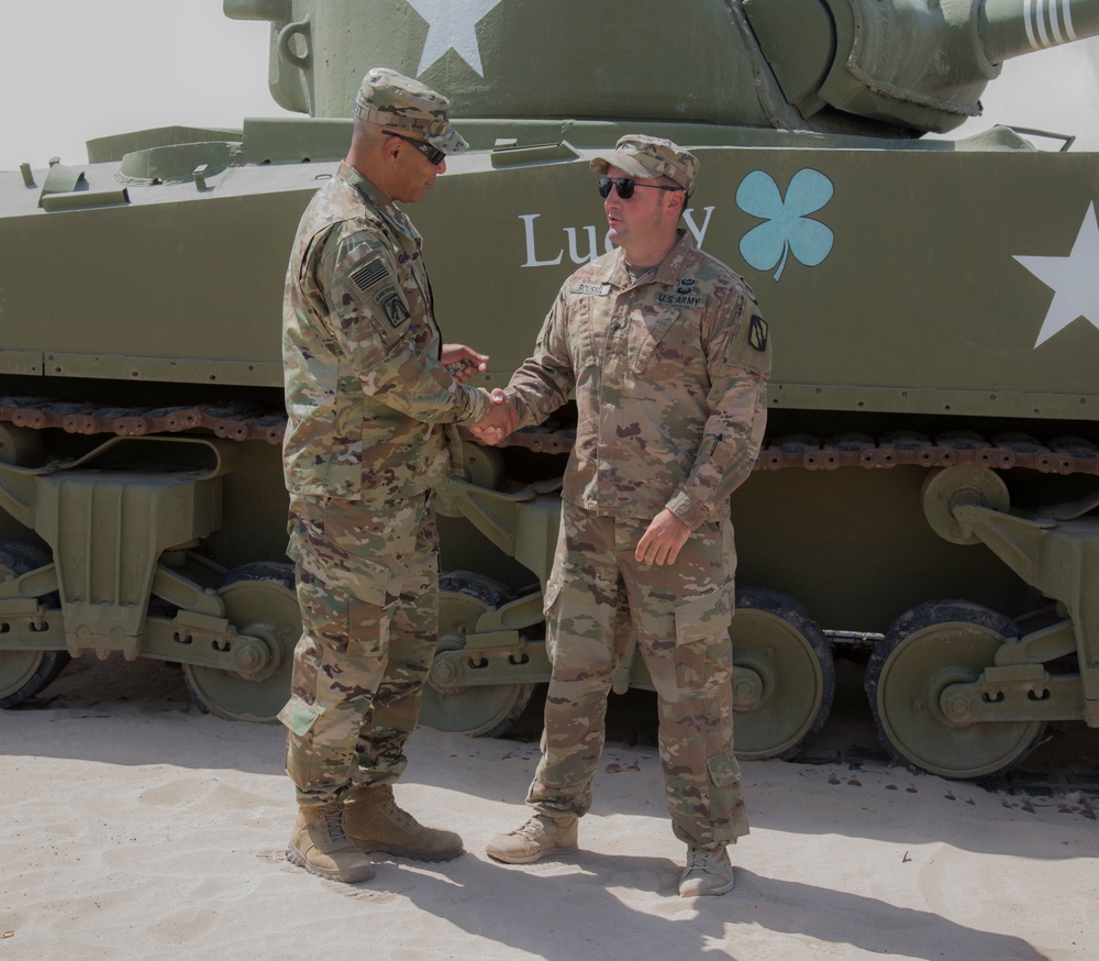 LTG Garrett visits 155 ABCT Soldiers