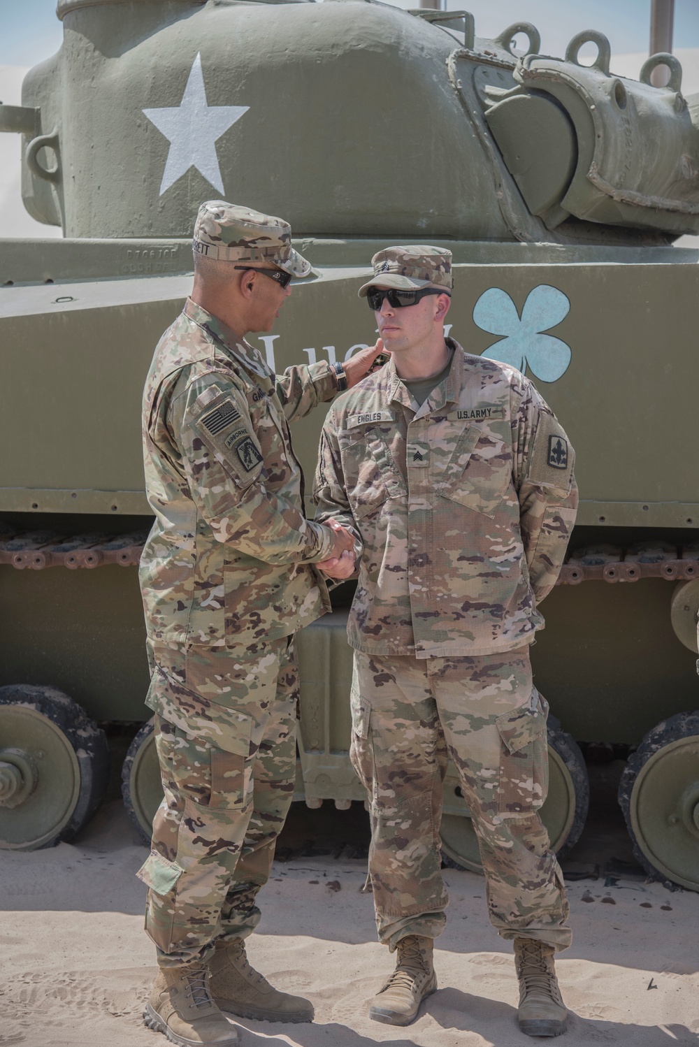 LTG Garrett visits 155 ABCT Soldiers