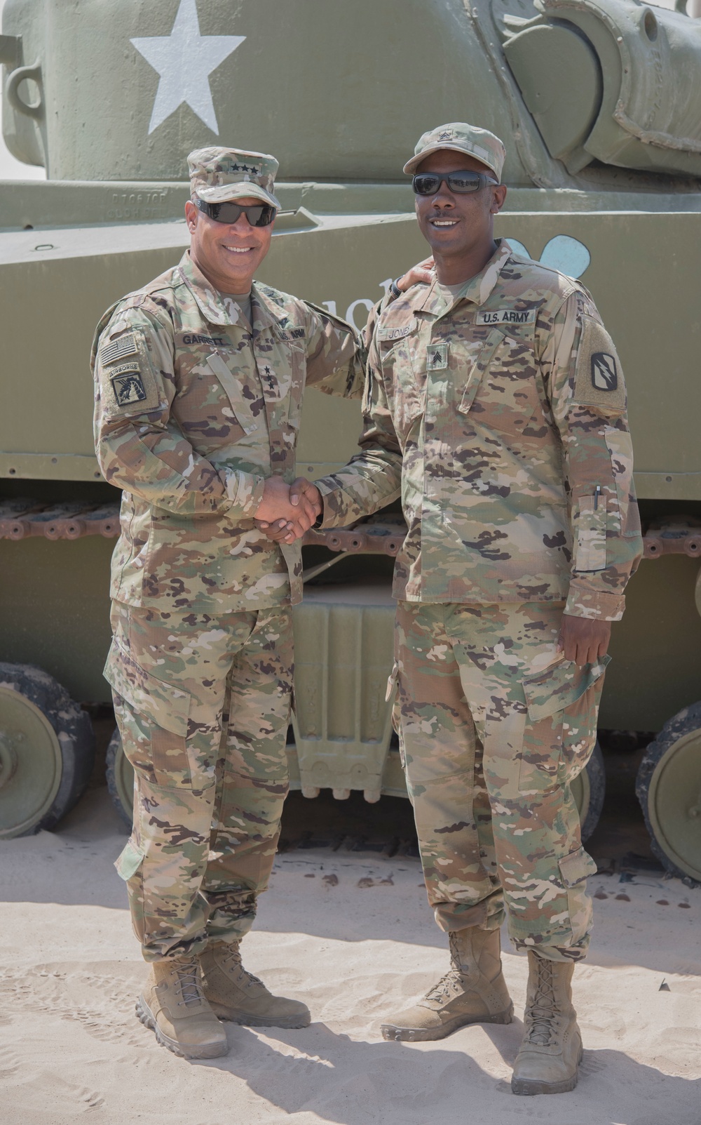 LTG Garrett visits 155 ABCT Soldiers