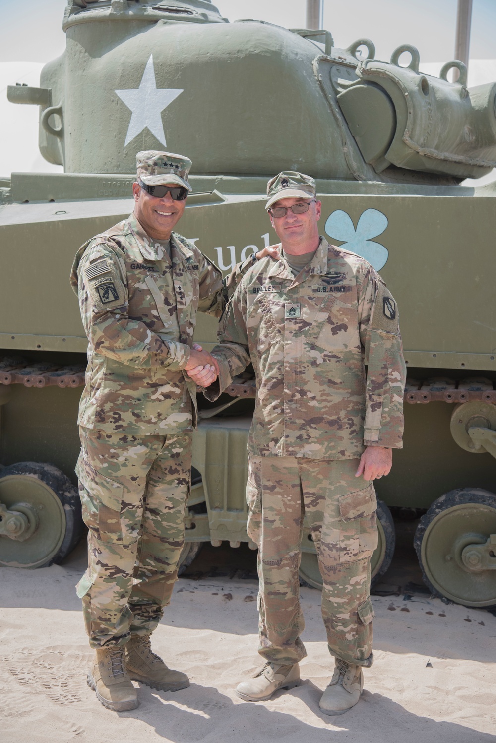 LTG Garrett visits 155 ABCT Soldiers