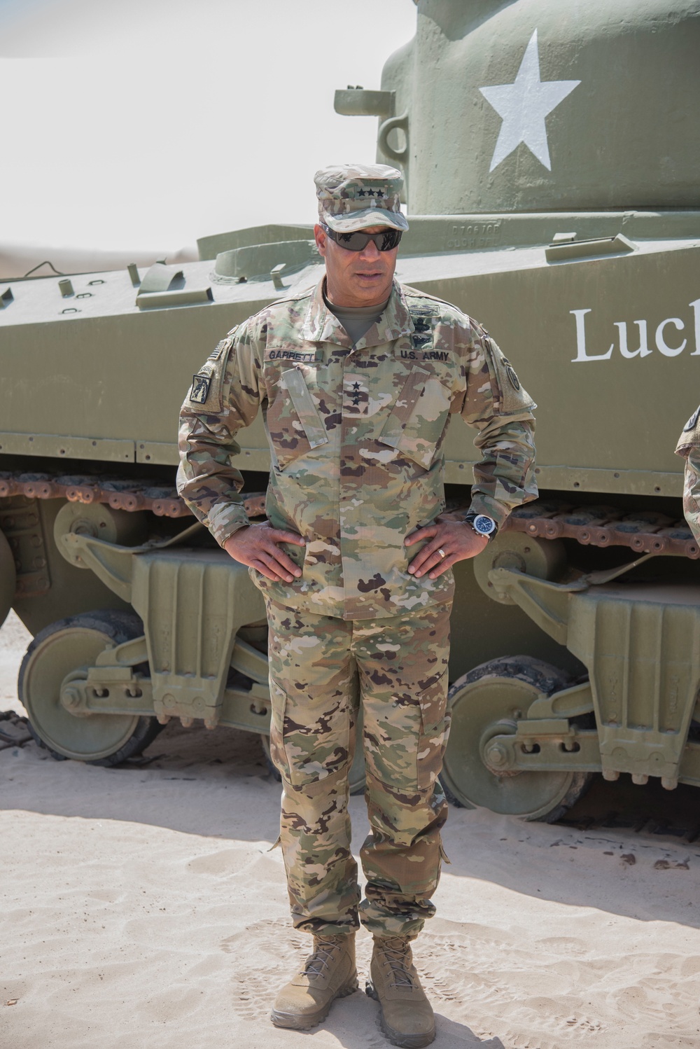 LTG Garrett visits 155 ABCT Soldiers