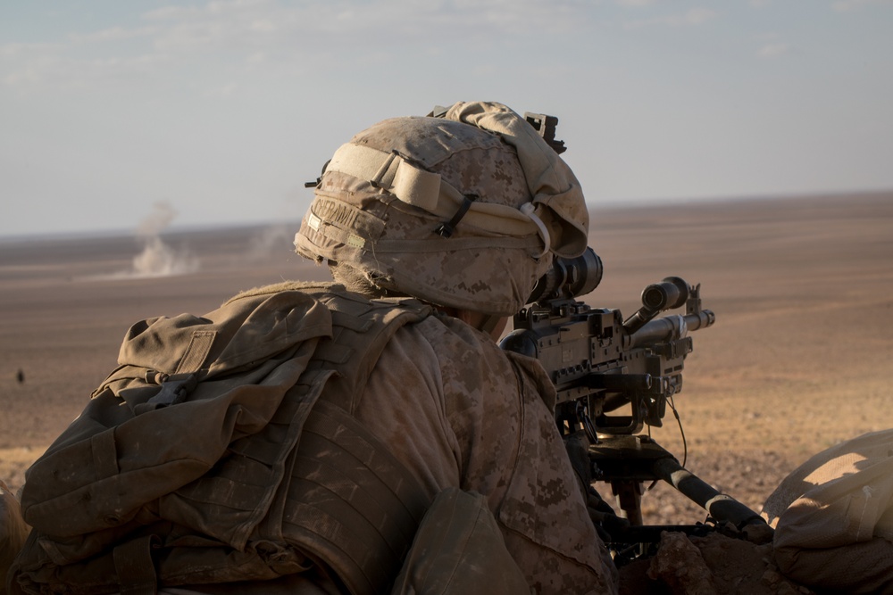 U. S. Marines conduct training near At-Tanf Garrison