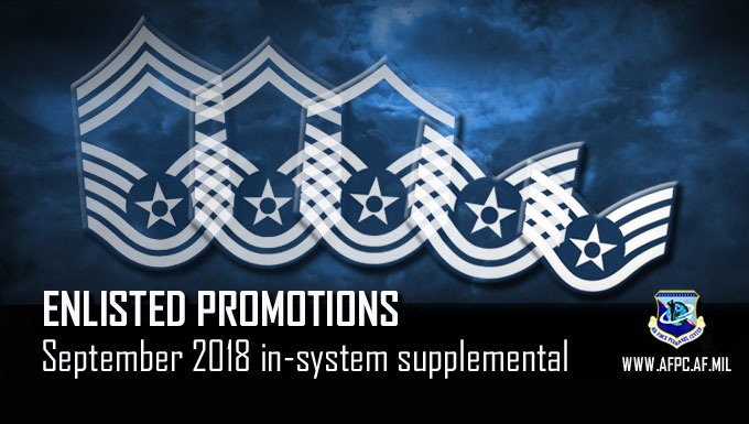 September enlisted in-system supplemental promotion list released