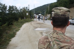 KFOR Troopers provide support during Serbian President’s visit to Kosovo