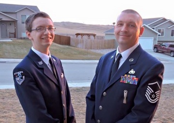 Like father, like son: wearing the uniform together