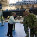 VNG personnel assist setting up state-managed shelters