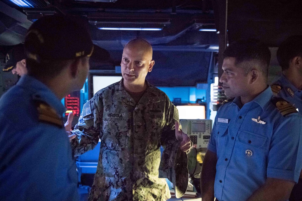 USS Jason Dunham (DDG 109) Combined Maritime Forces  exchange with Indian Navy