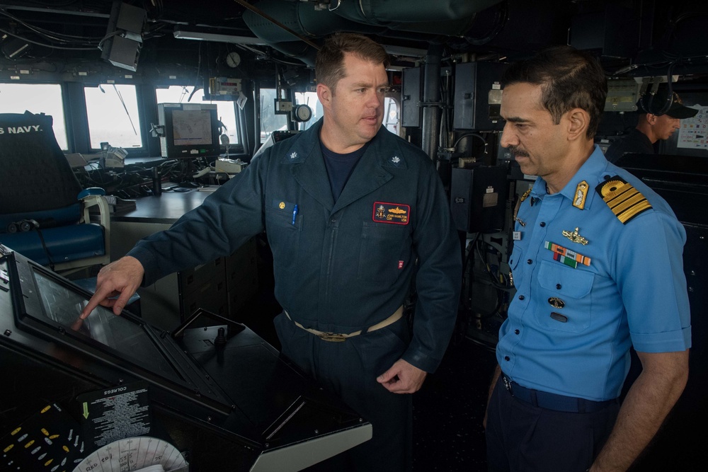 USS Jason Dunham (DDG 109) Combined Maritime Forces  exchange with Indian Navy