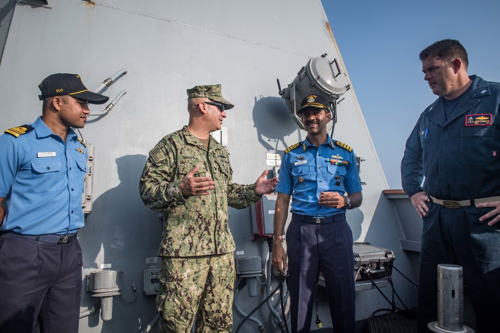 USS Jason Dunham (DDG 109) Combined Maritime Forces  exchange with Indian Navy