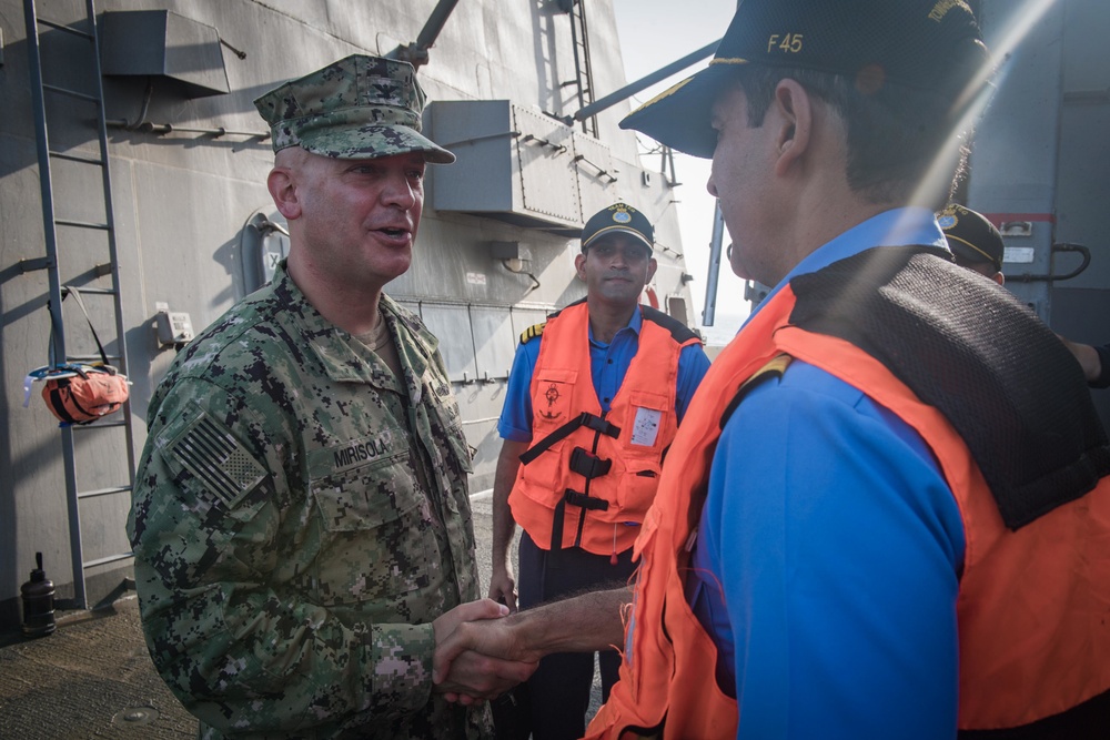 USS Jason Dunham (DDG 109) Combined Maritime Forces  exchange with Indian Navy