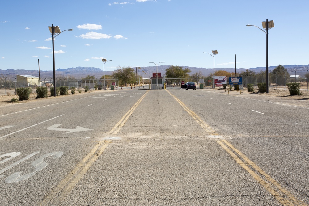 MCLB Yermo Annex main gate switched