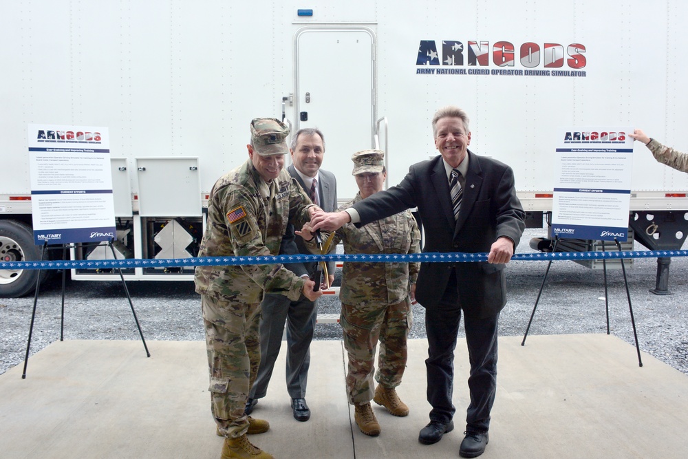 Fort Indiantown Gap Training Center ribbon cutting ceremony for Operator Driving Simulator