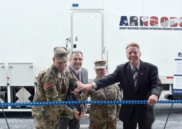 Fort Indiantown Gap Training Center ribbon cutting ceremony for Operator Driving Simulator