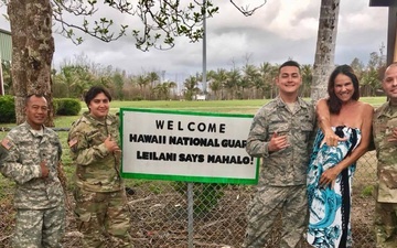 Leilani Residents thanks the Hawaii National Guard