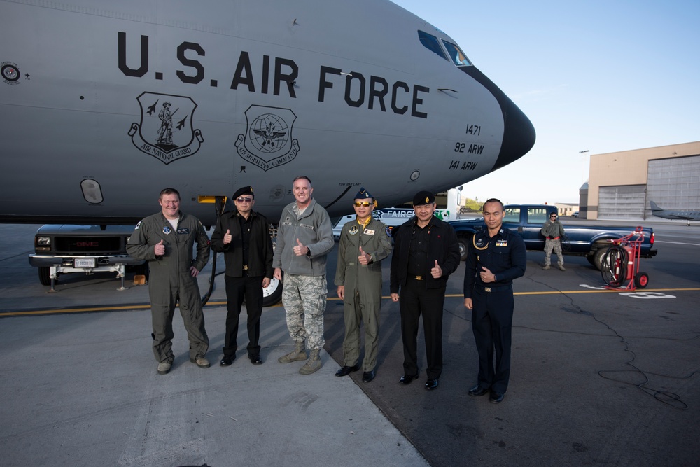 Royal Thai Air Force Visits 141st Air Refueling Wing