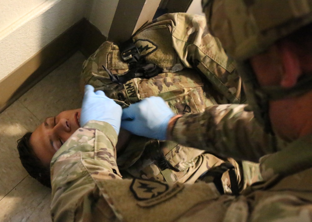 Spartans conduct urban operations medical training