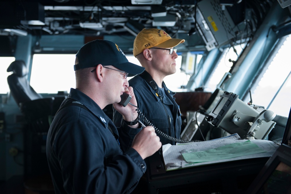 GHWB Sailors Stand Watch