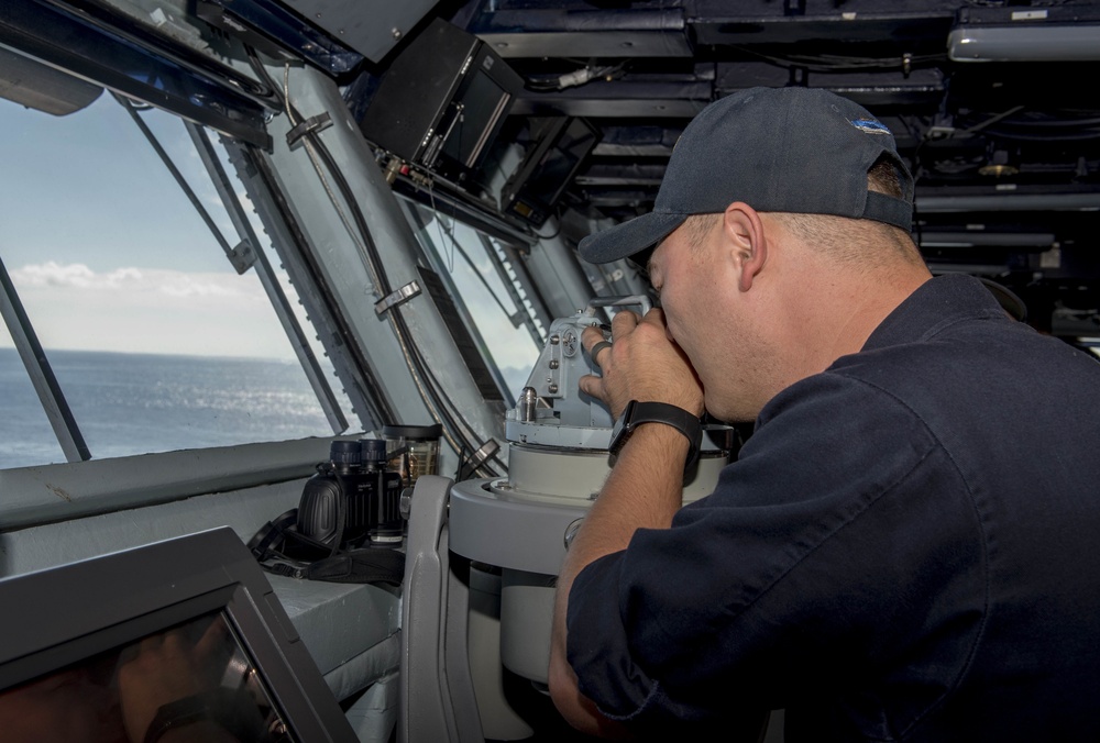 GHWB Sailor Stands Watch