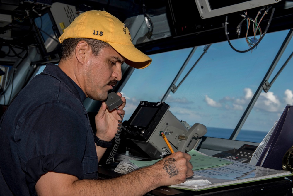 GHWB Sailor Stands Watch