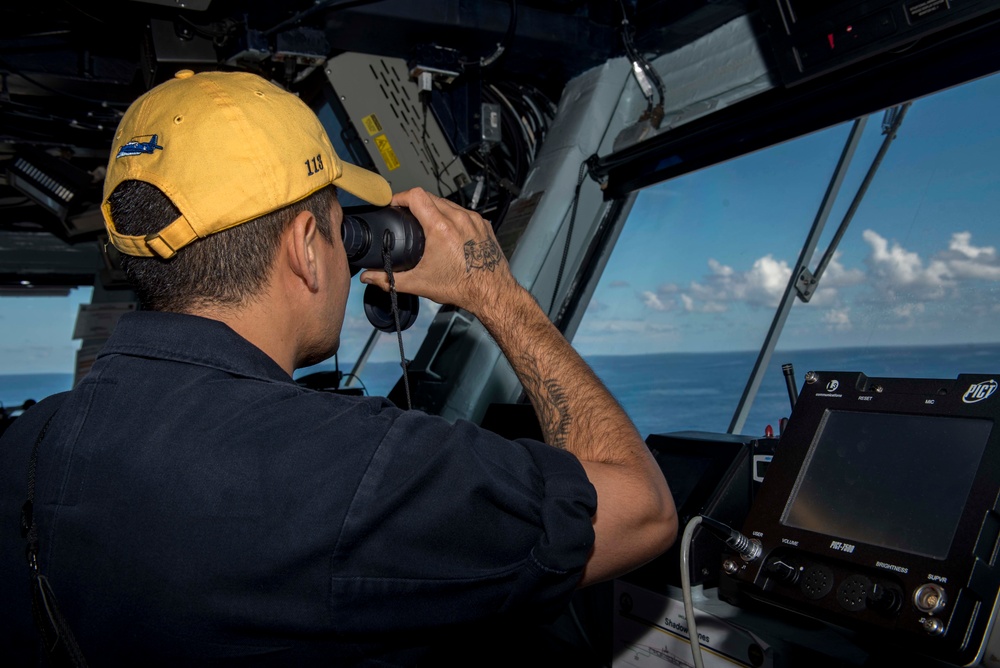 GHWB Sailor Stands Watch