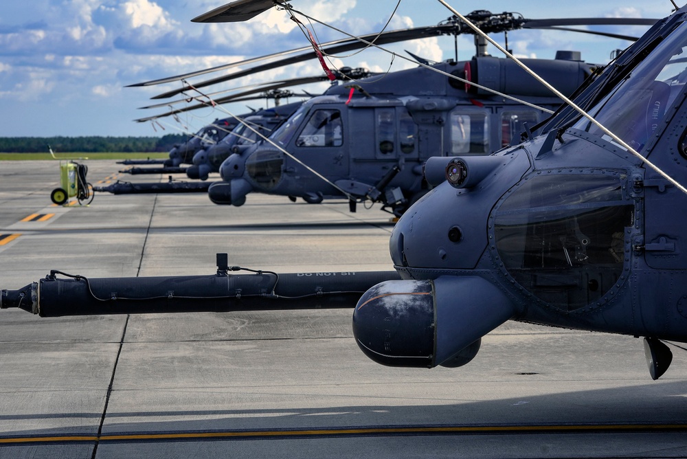 Rescue assets ready at Moody for Florence response