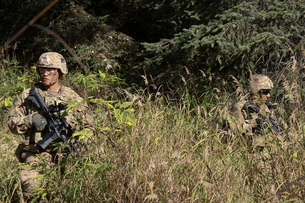 Spartan battle drills with live ammo