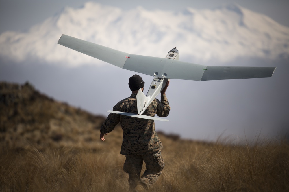 U.S. Marines fly Unmanned Aircraft System