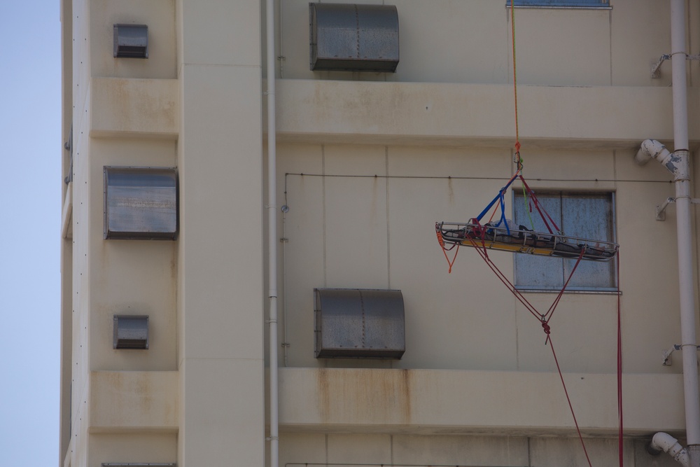 MCIPAC hosts firefighting demonstration for Fukuoka Prefecture Fire Academy cadets