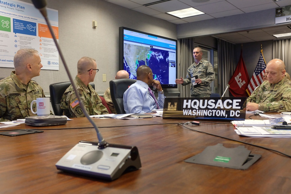U.S. Army leadership prepares for Hurricane Florence