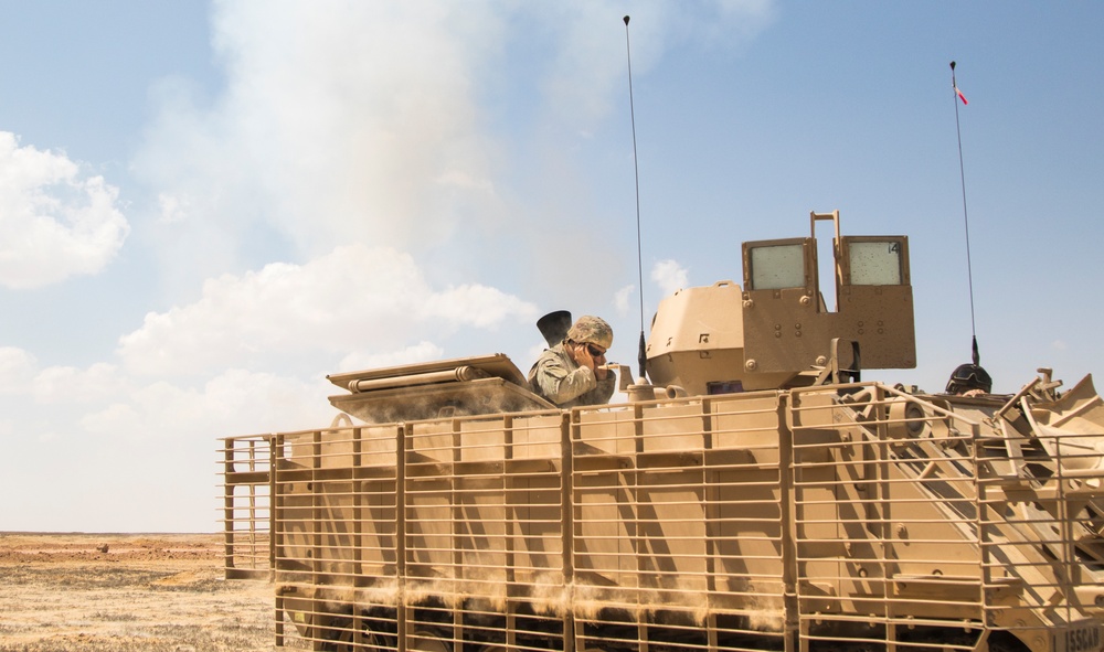 155th ABCT Conducts CALFEX At Exercise Bright Star 18