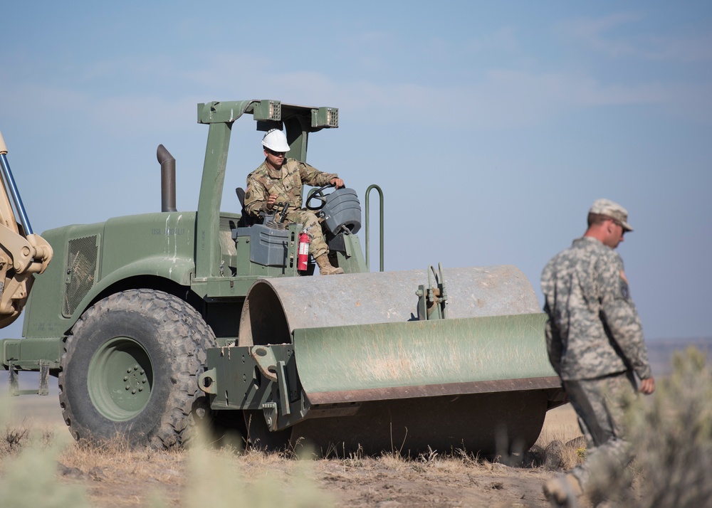 Idaho Guardsmen help build roadways for the Shoshone-Paiute tribes in southern Idaho