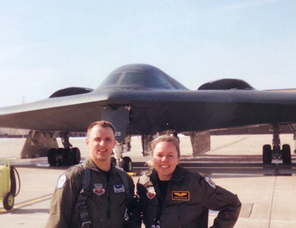 ’We’re a team’: First husband-wife pilots to fly the B-2 retire from the Air Force