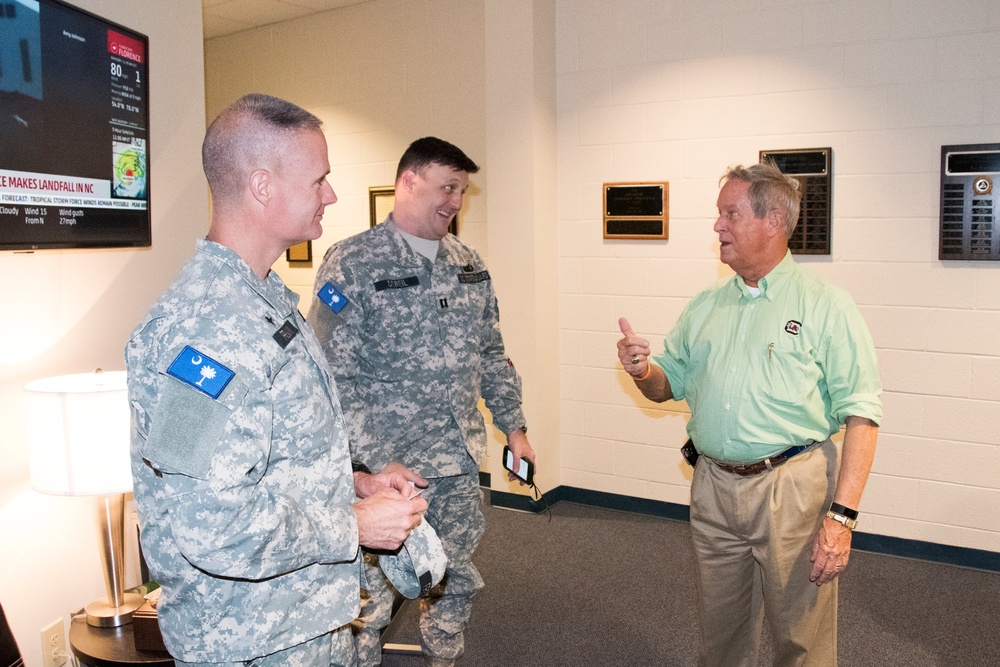 Congressman Joe Wilson Visits Troops, Leaders at SCEMD