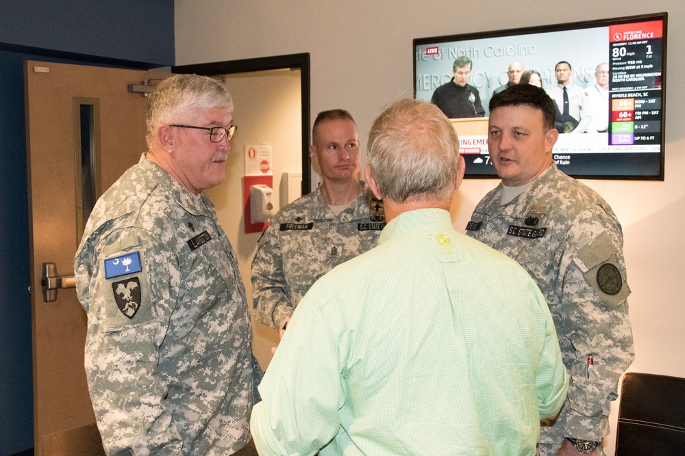 Congressman Joe Wilson Visits Troops, Leaders at SCEMD