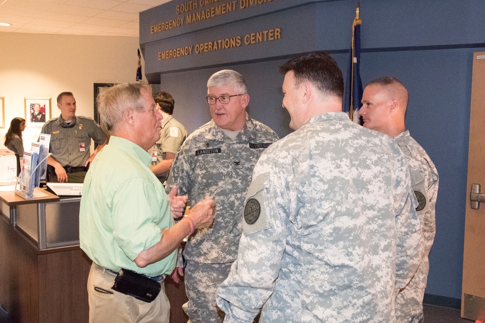 Congressman Joe Wilson Visits Troops, Leaders at SCEMD