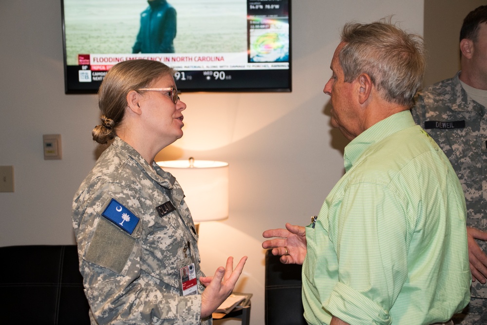 Congressman Joe Wilson Visits Troops, Leaders at SCEMD