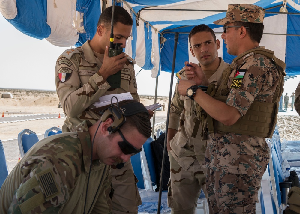 Multi-nation JTAC train during Exercise Bright Star 2018