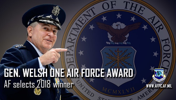 AF selects winner of Gen. Mark A. Welsh One Air Force Award