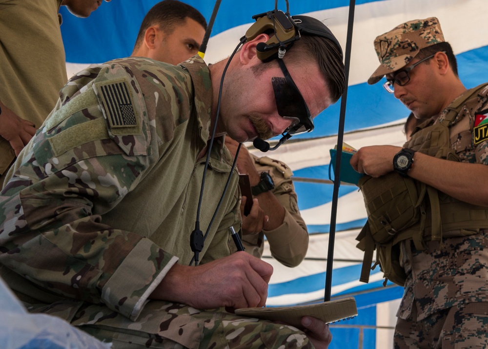 Multi-nation JTAC train during Exercise Bright Star 2018