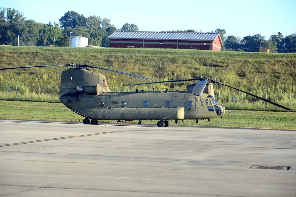 McGhee Tyson ANG Base staging area for units responding to Hurricane Florence